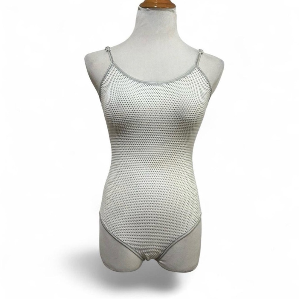 Naked Zebra White Mesh Chemise